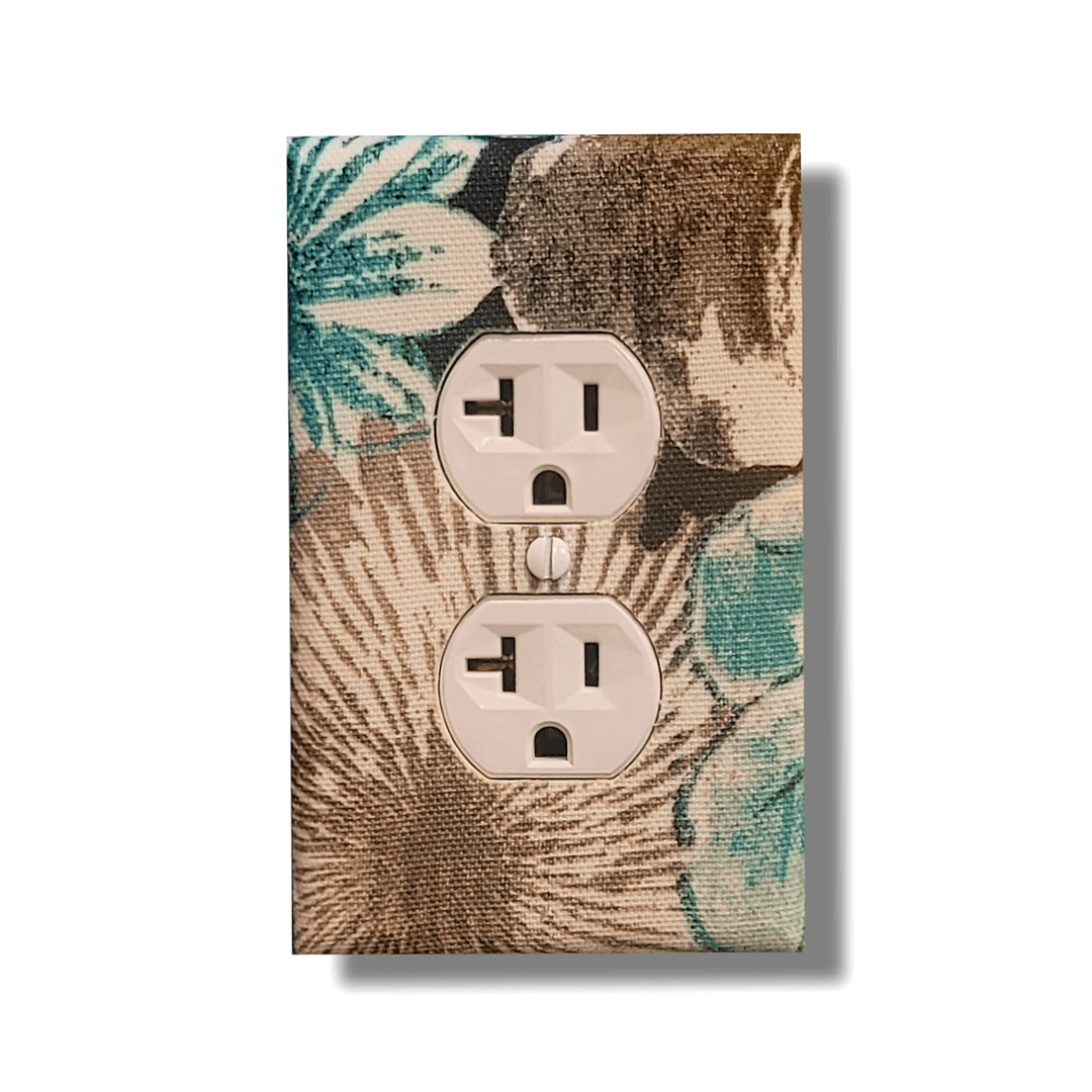 Growing Green Fabric Light Switch | Wall Plate | Outlet Covers | Toggle | Switchplate - Kustom Kreationz by Kila