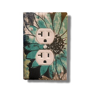 Growing Green Fabric Light Switch | Wall Plate | Outlet Covers | Toggle | Switchplate - Kustom Kreationz by Kila