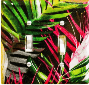 Jungle Love Fabric Light Switch & Outlet Covers - Kustom Kreationz by Kila