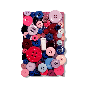 Pink-Purple-Blue Variety Button - Kustom Kreationz by Kila