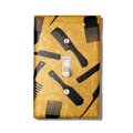 Shop Tools Combs and Brushes Fabric Light Switch | Wall Plate | Outlet Covers | Toggle | Switchplate - Kustom Kreationz by Kila