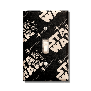 Star Wars Inspired Fabric Light Switch | Wall Plate | Outlet Covers | Toggle | Switchplate - Kustom Kreationz by Kila