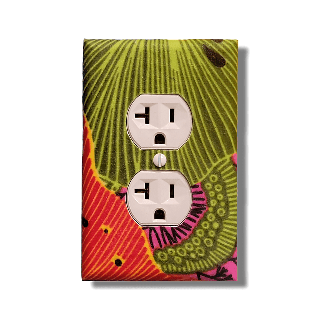 Starfruit Collection Fabric Light Switch | Wall Plate | Outlet Covers | Toggle | Switchplate - Kustom Kreationz by Kila