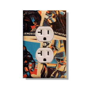 The Mandalorian Inspired Fabric Light Switch | Wall Plate | Outlet Covers | Toggle | Switchplate - Kustom Kreationz by Kila