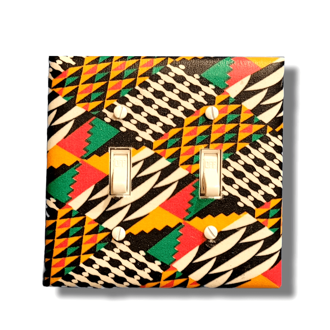 Tribal Electric Fabric Light Switch | Wall Plate | Outlet Covers | Toggle | Switchplate - Kustom Kreationz by Kila