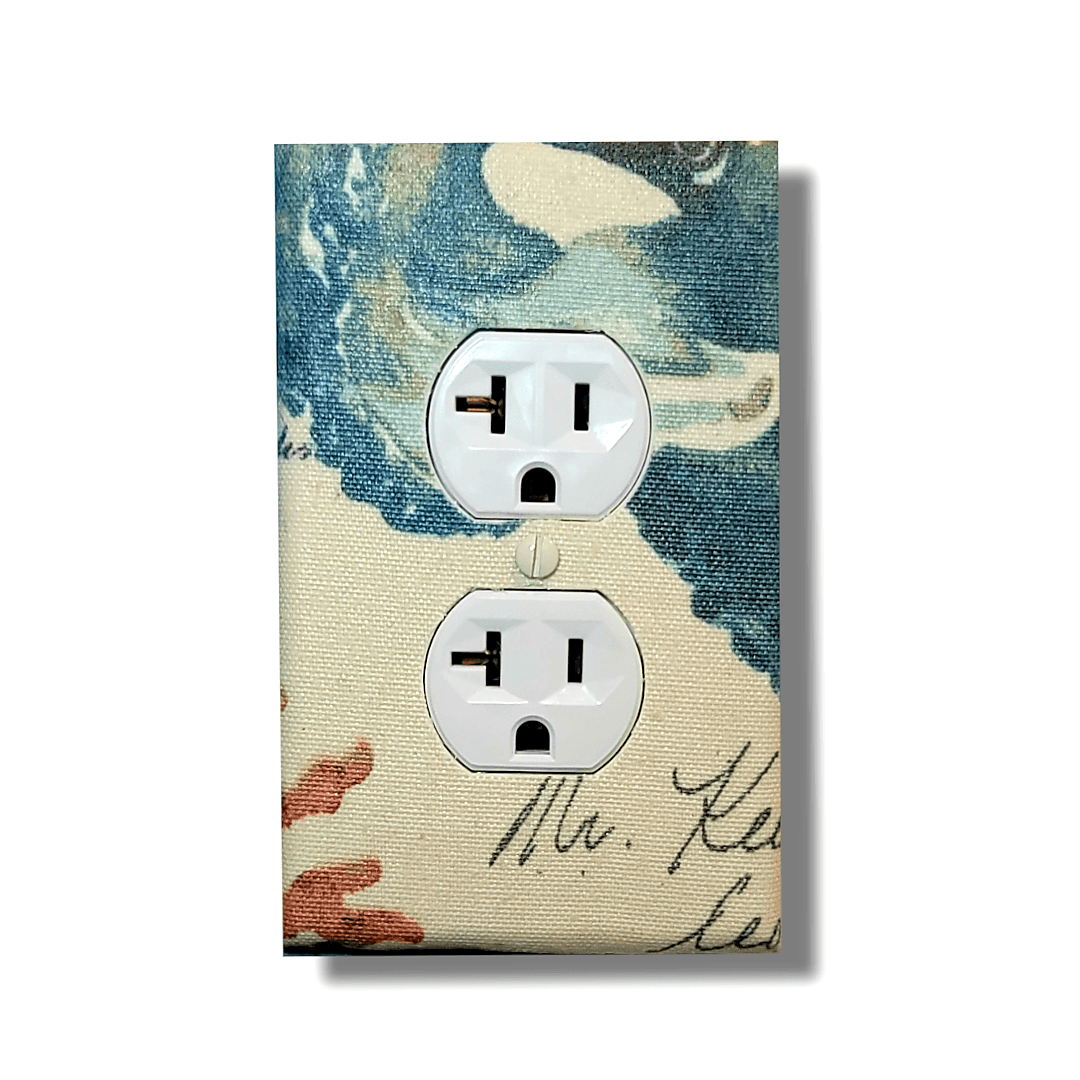 Trip to the Seashore Fabric Light Switch | Wall Plate | Outlet Covers | Toggle | Switchplate - Kustom Kreationz by Kila