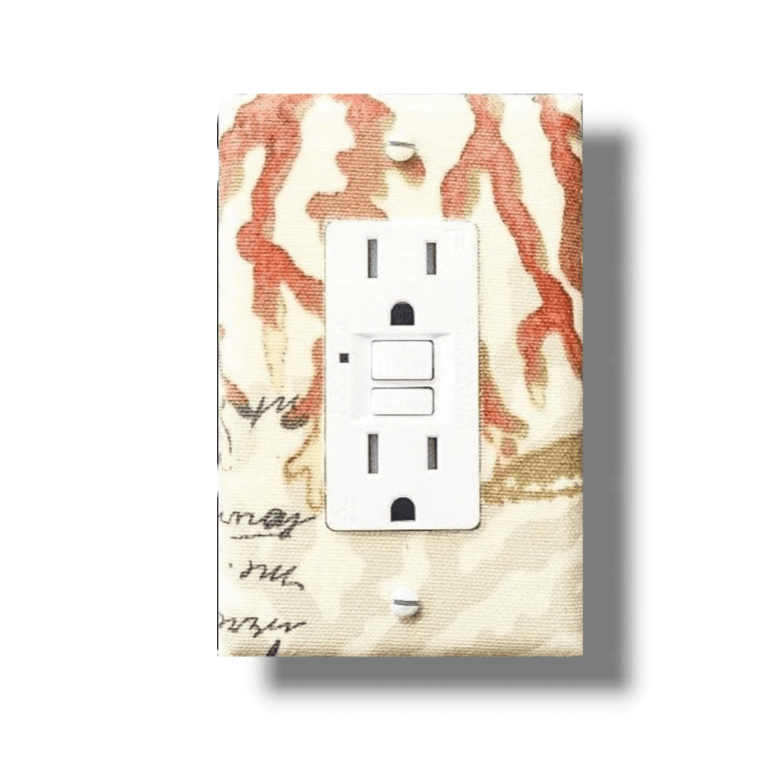 Trip to the Seashore Fabric Light Switch | Wall Plate | Outlet Covers | Toggle | Switchplate - Kustom Kreationz by Kila